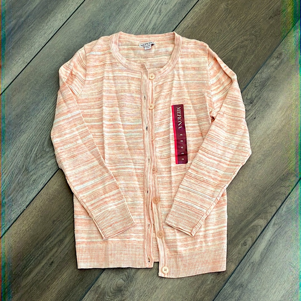 Light Orange Merona Cardigan